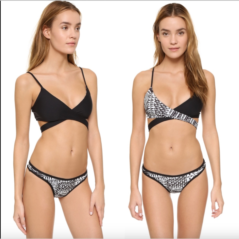 NEW! $158 L‎ Space Chloe Bikini Swim Top + Cosmopolitan Bottoms Set [ Medium ]